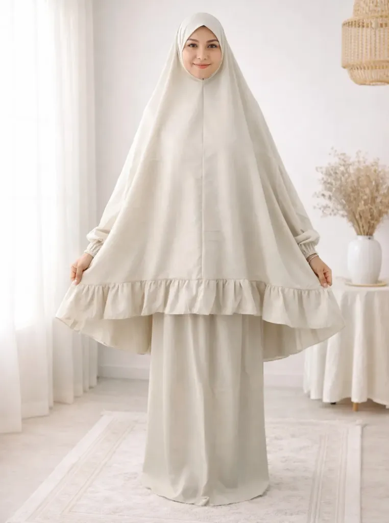 Beige Plain Prayer Set