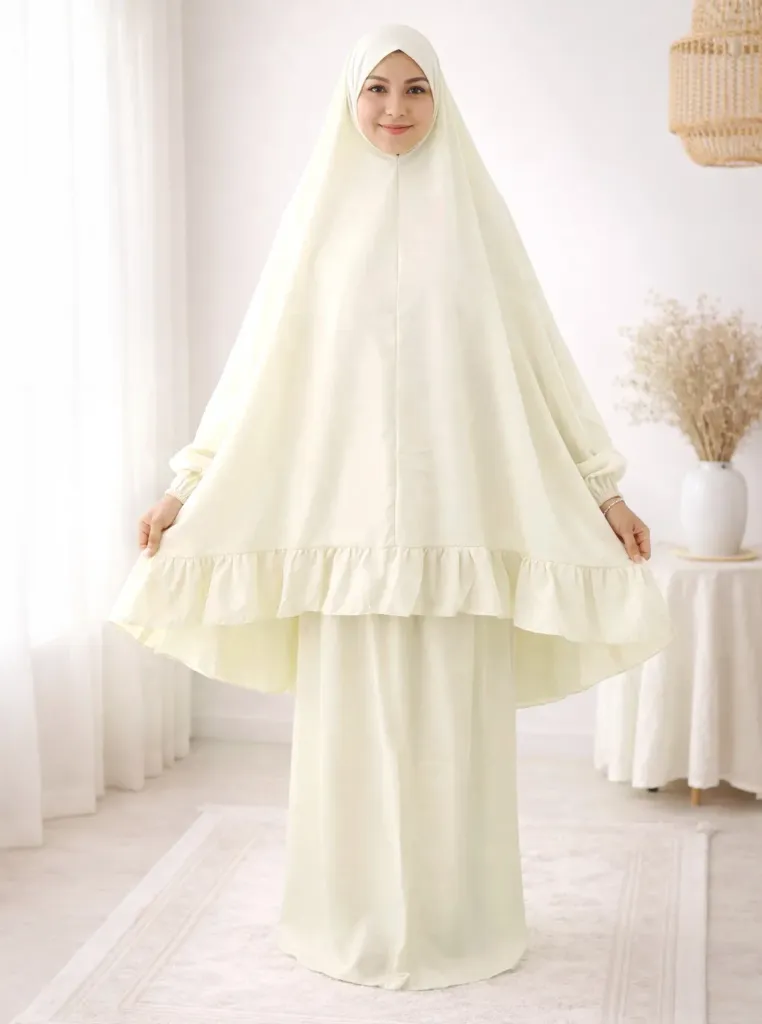 Light Cream Plain Prayer Set