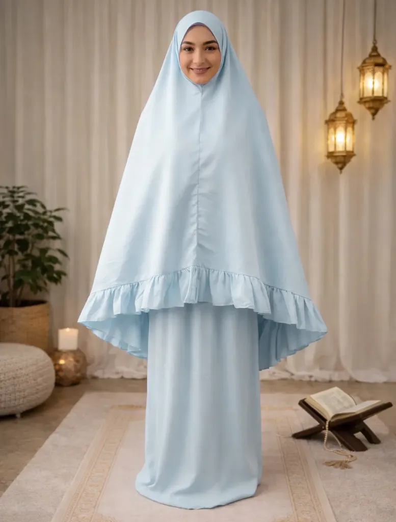 Baby Blue Plain Prayer Set