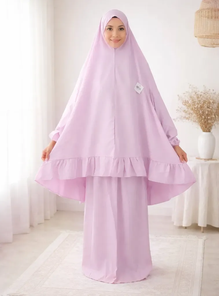 Pink Plain Prayer Set