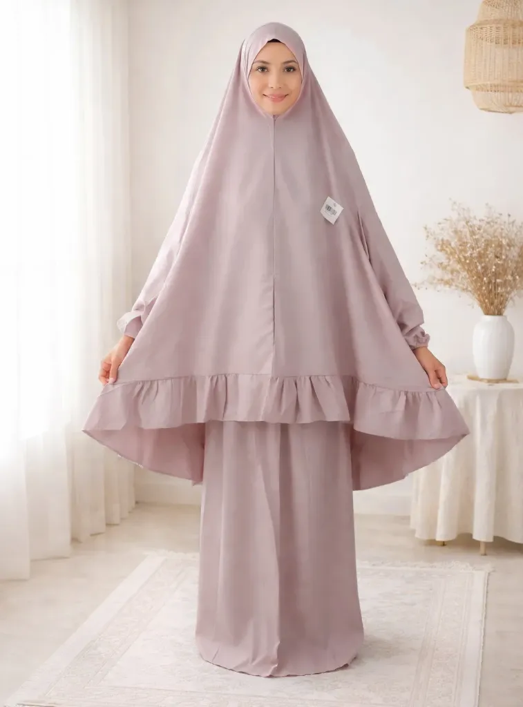 Old Pink Plain Prayer Set