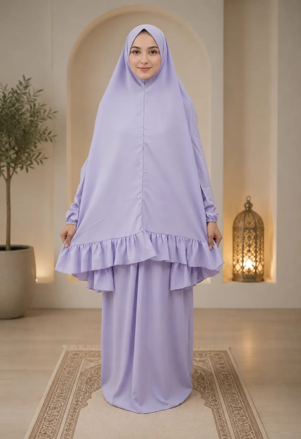 purple Plain Prayer Set