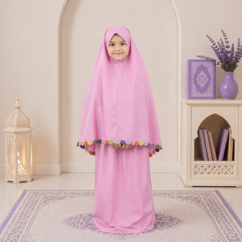 Pink Color Kids Prayer set (7-8 Years)