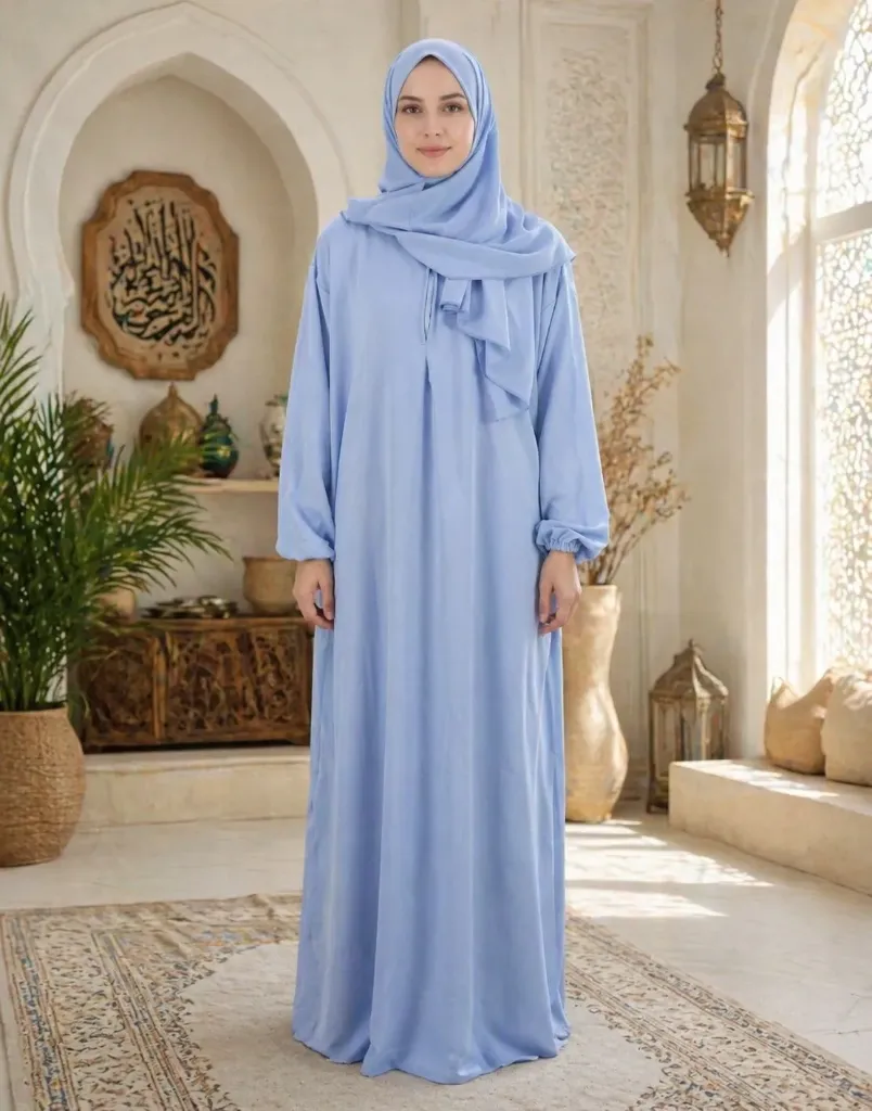 One-Piece Prayer Dress Pastel Blue 