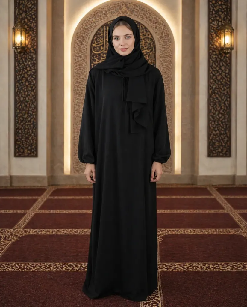 One-Piece Prayer Dress Black 