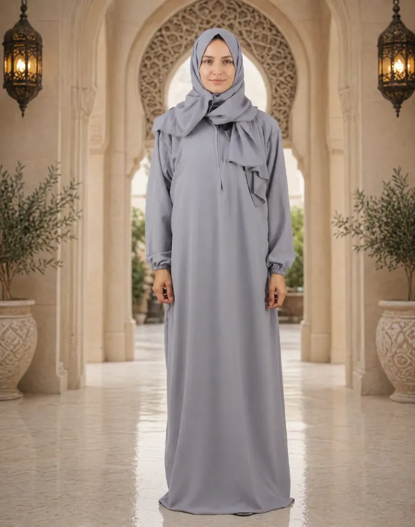 One-Piece Prayer Dress Gray