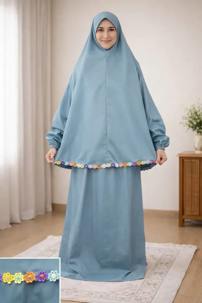 Flower Design Prayer Set Storm color 