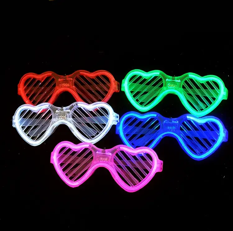 Glow in Dark Party Supplies Shutter Shades LED Sunglasses Light Up Glasses for Kids Adult