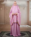 Flower Design Prayer Set without Sleeve Pink