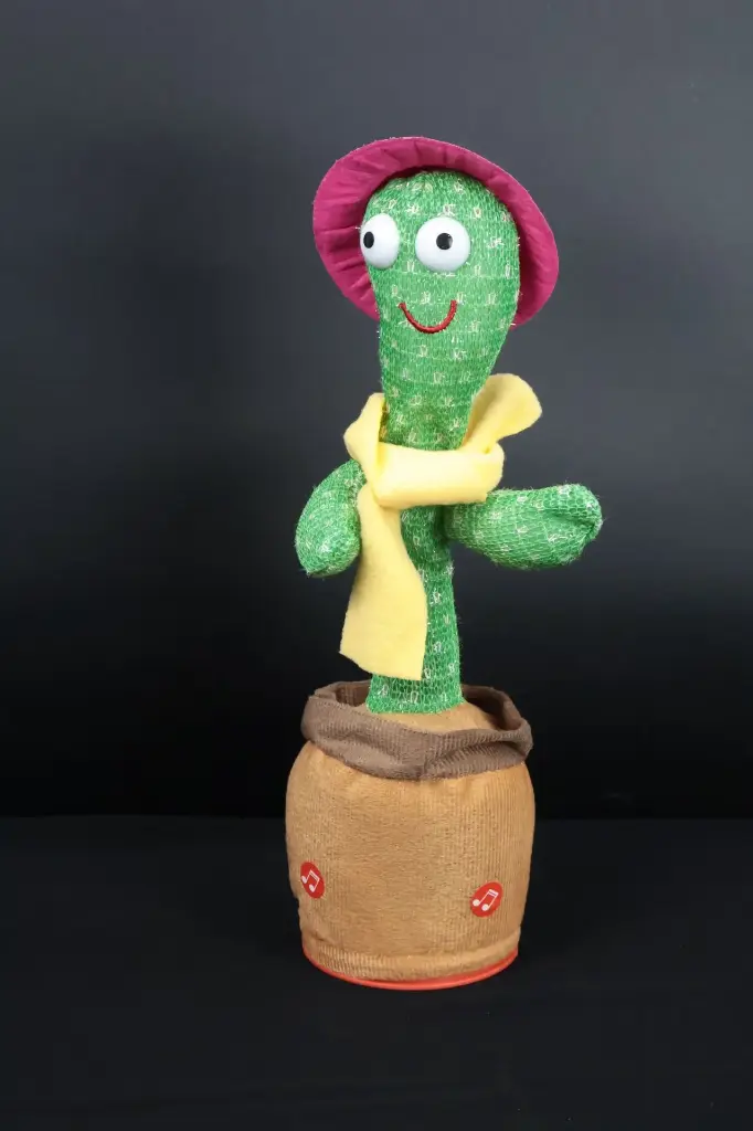 Dancing Cactus Toy Singing Shaking Recording Plush For Kids