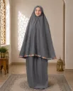 Flower Design Prayer Set without Sleeve Dark Gray