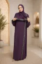 Embroidered One-Piece Prayer Dress Khaki 