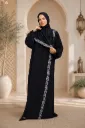 Embroidered One-Piece Prayer Dress Black 