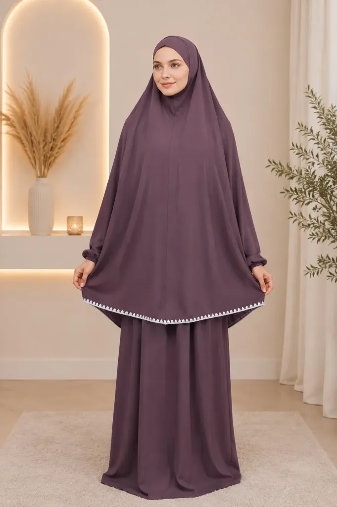 Prayer Set with White Crochet Grape
