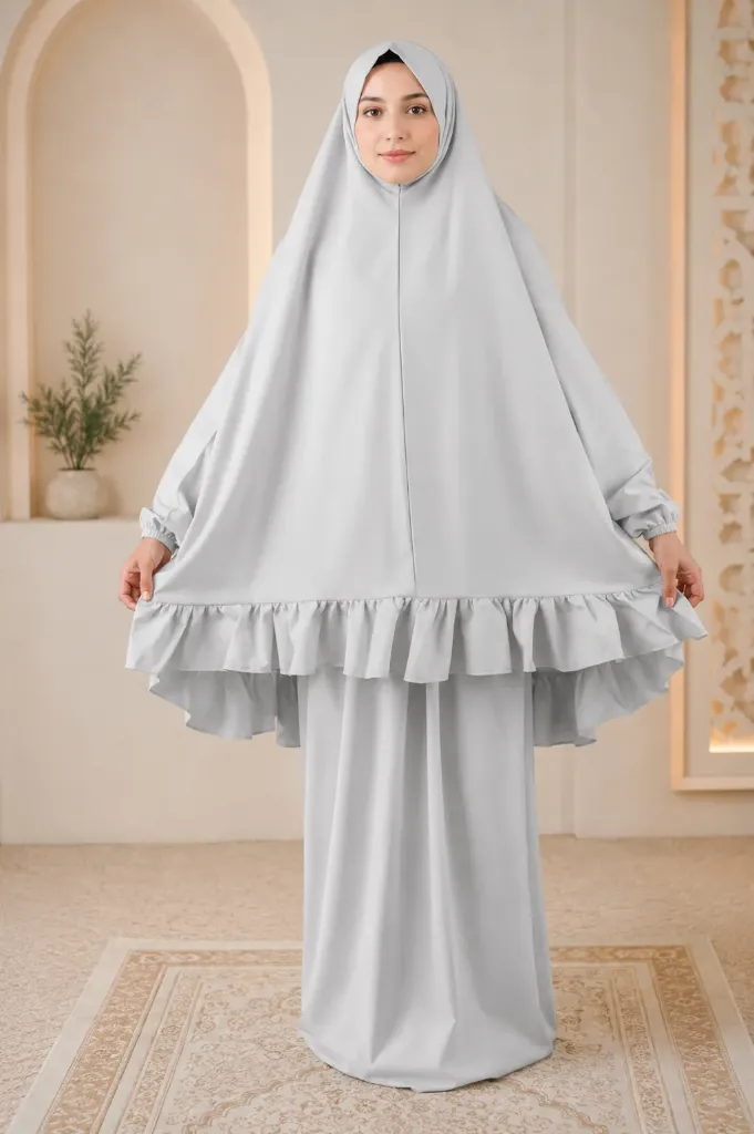 Light Gray  Plain Prayer Set 