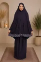 Traditional Embroidery prayer set Eggplant