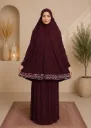 Traditional Embroidery prayer set Maroon