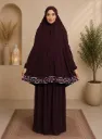 Traditional Embroidery prayer set Burgundy 