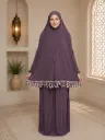 Lycra Prayer Set Lace purple