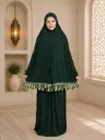 Lycra Prayer Set Lace Green 