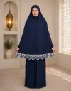 Lycra Prayer Set Lace Navy 