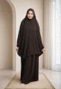 Lycra Prayer Set Dark Brown 
