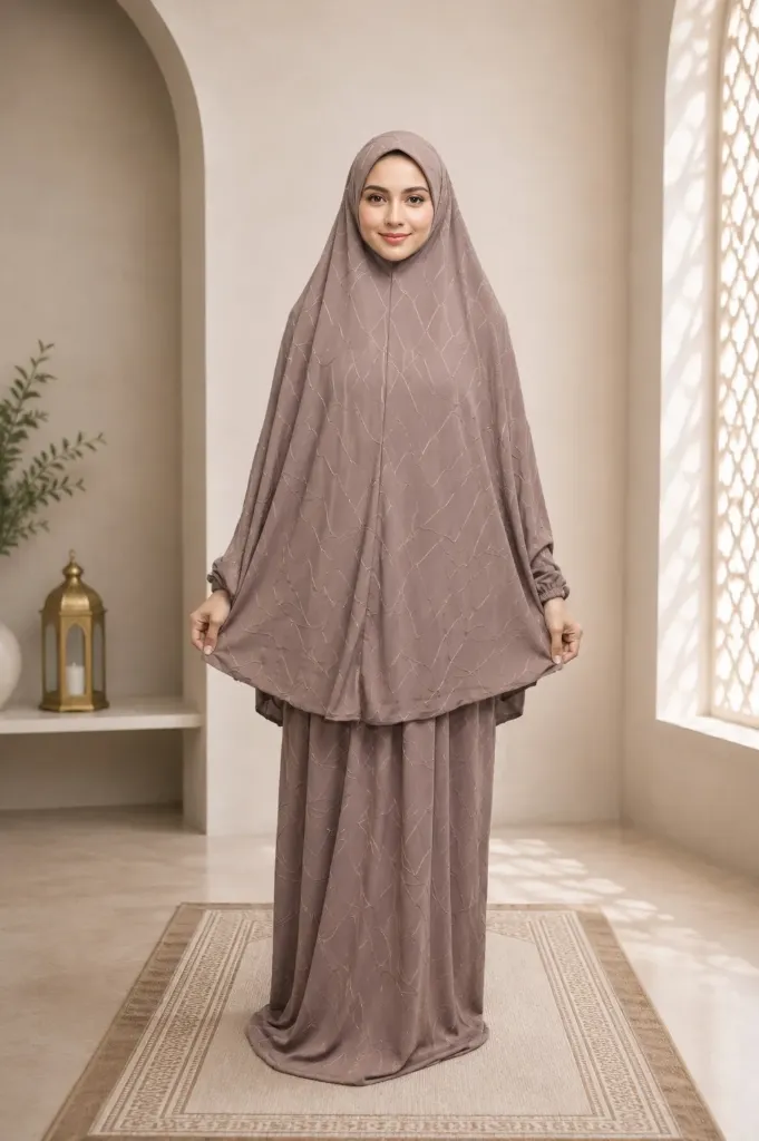 Lycra Prayer Set Old Pink