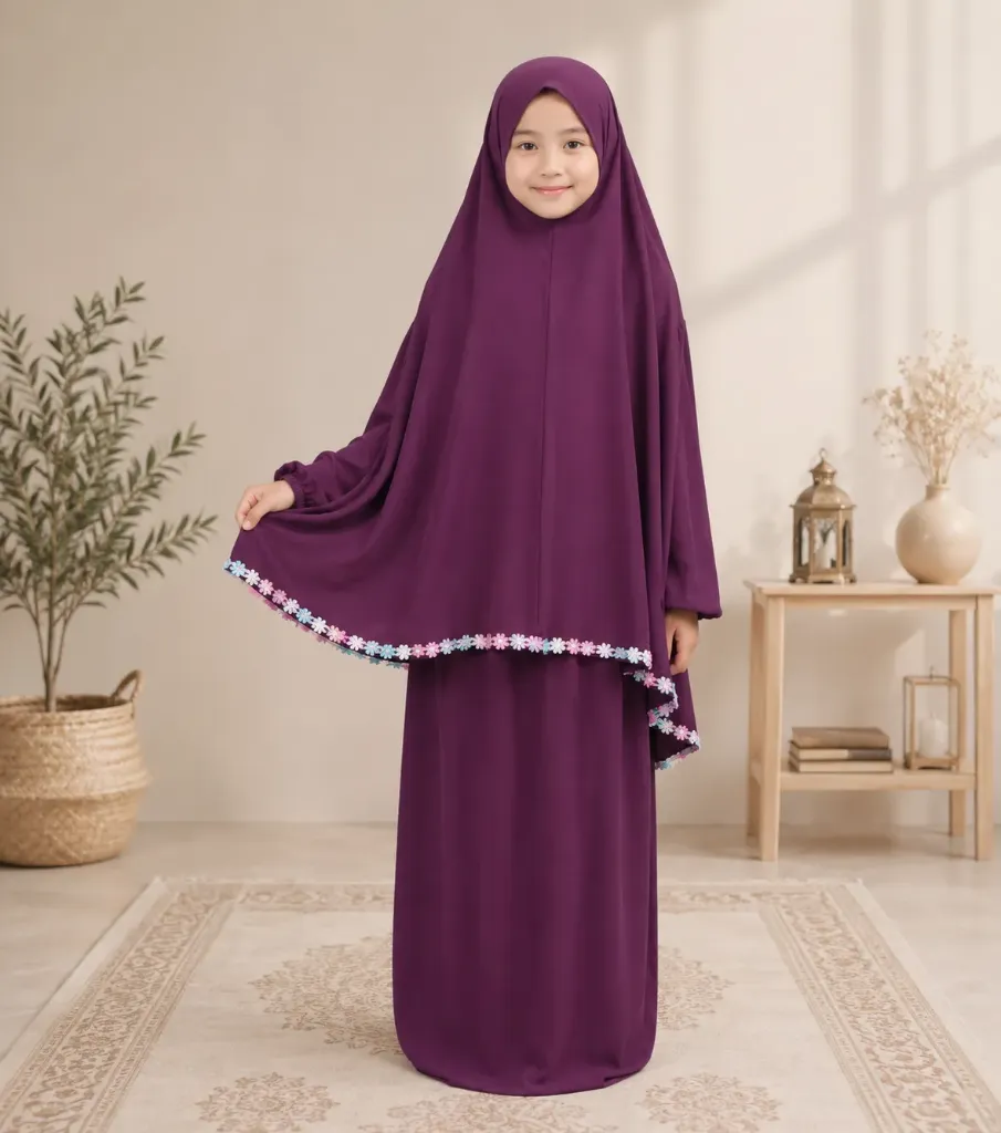 Kids Prayer set plum