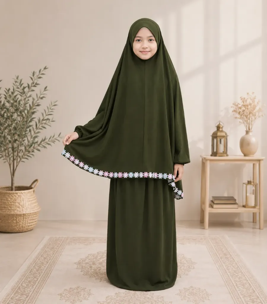 Kids Prayer set olive 