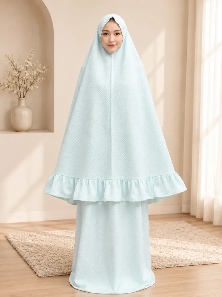 Light Blue Textured Prayer Set 