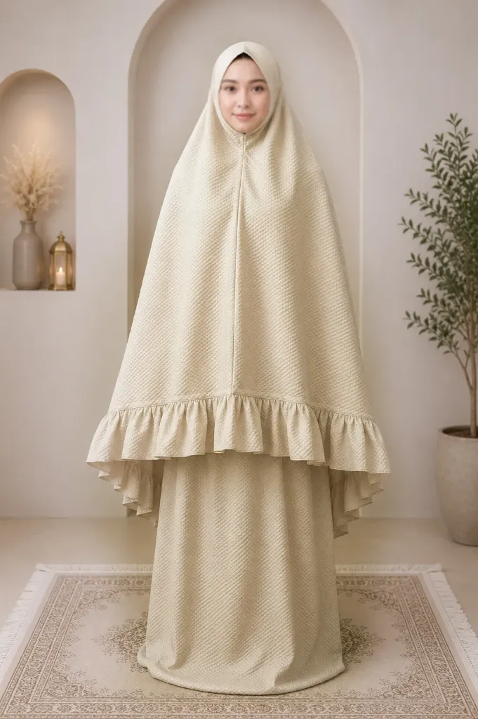 Khaki Textured Prayer Set