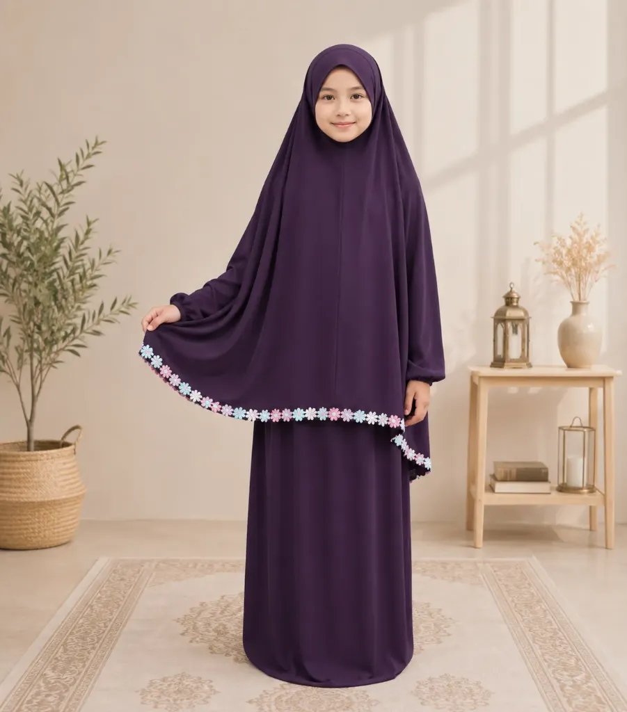 Kids Prayer set Dark purple 