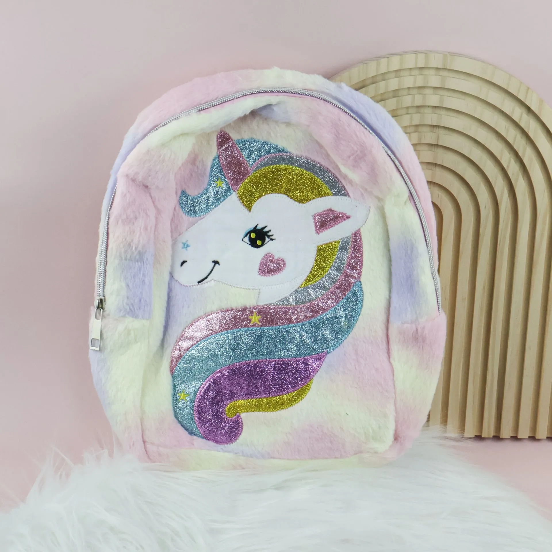 Unicorn Soft Plush Backpack
