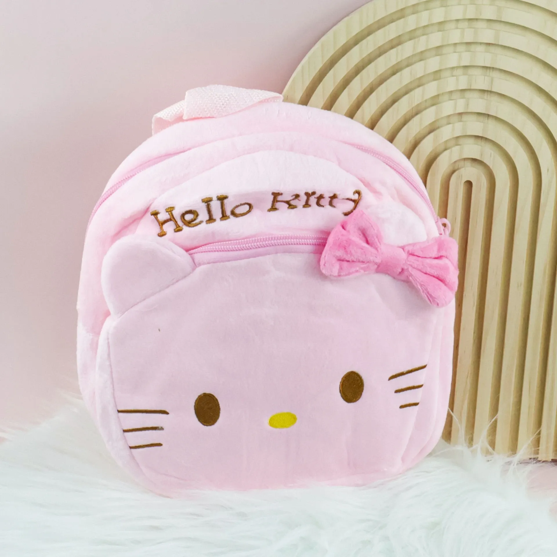 Pink Hello Kitty Plush Backpack 