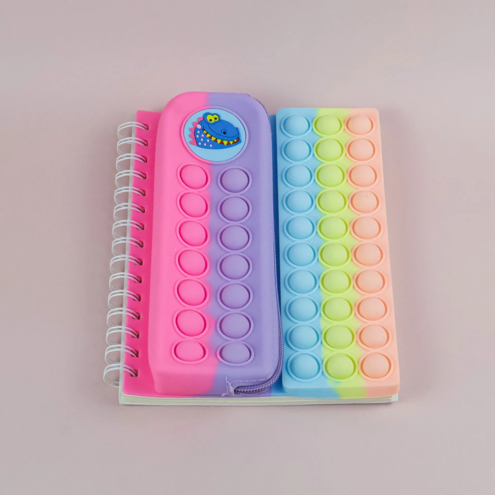 Push Pop Bubble Notebook with Pencil Case 