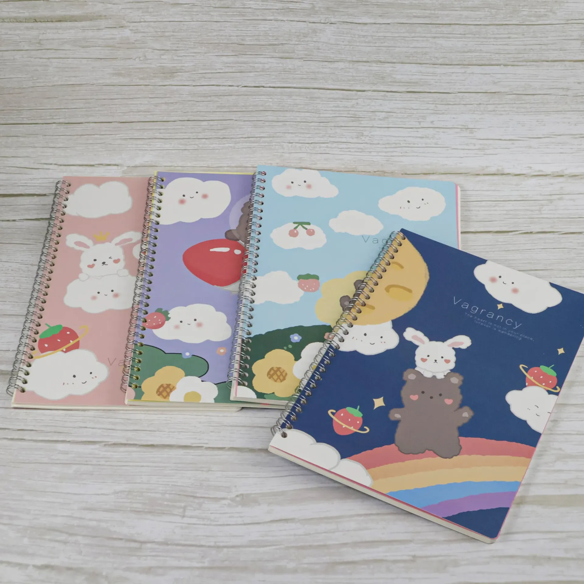 Spiral Notebook Set – Pack of 4 B5 Notebooks