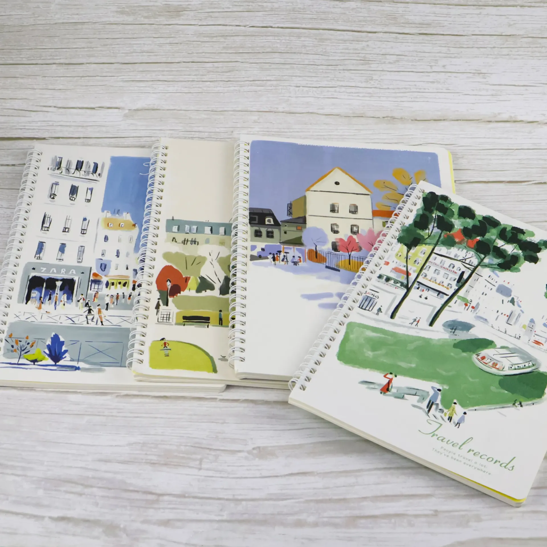 Spiral Notebook Set – Pack of 4 B5 Notebooks