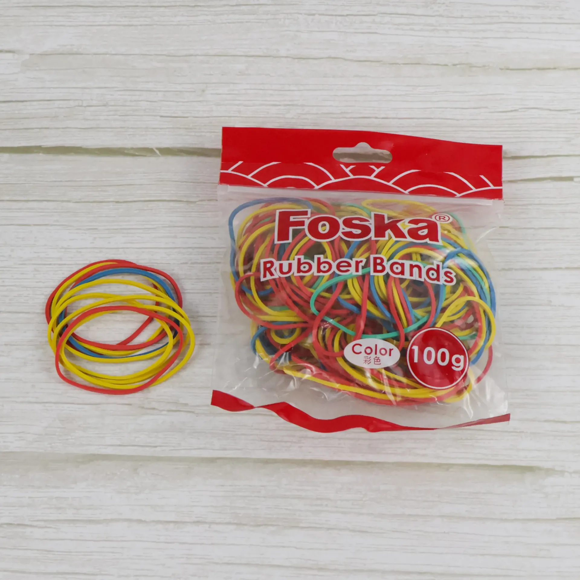 Colored Rubber Bands 100g