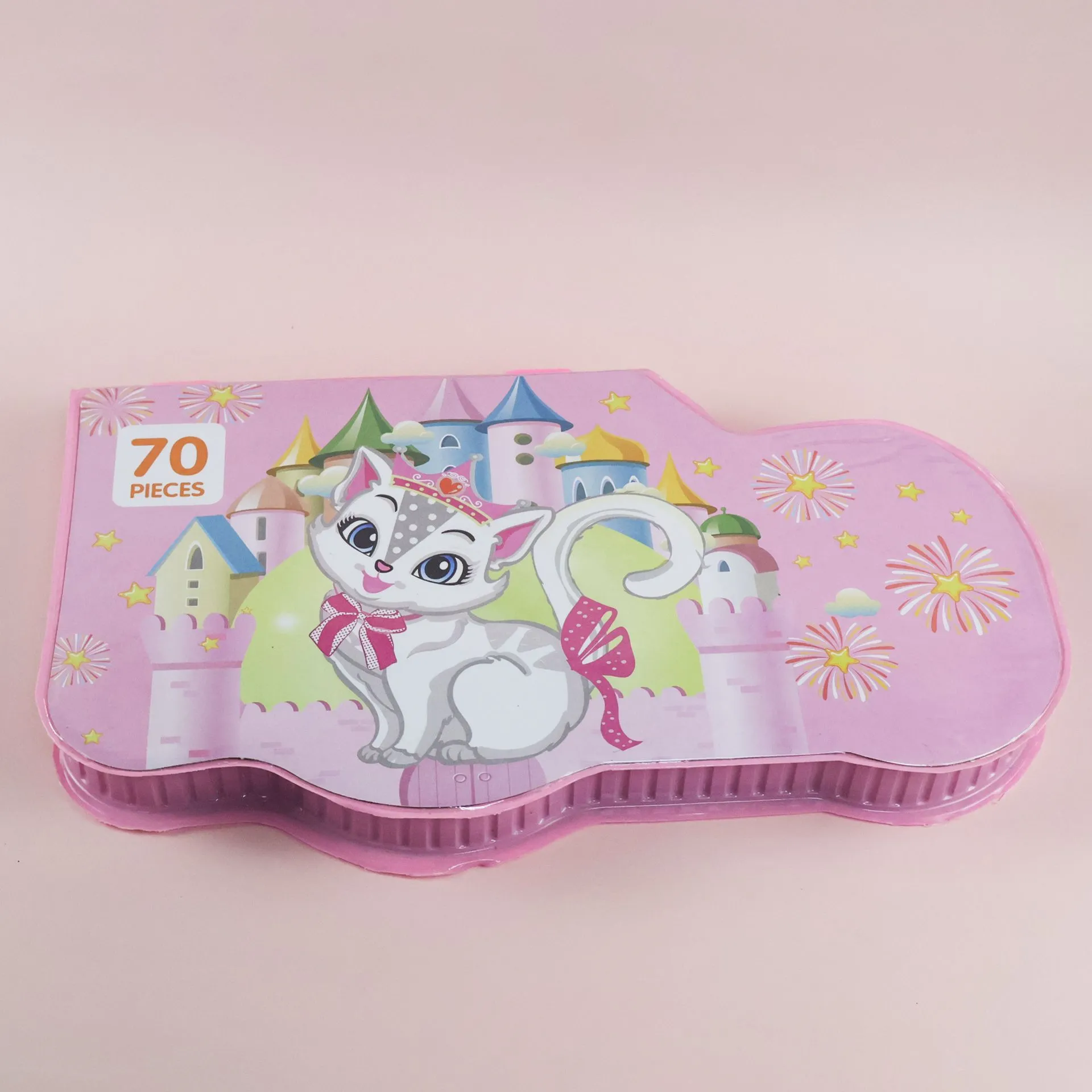 70-Piece Kids Stationery Set with Pencil Case – Cute Design