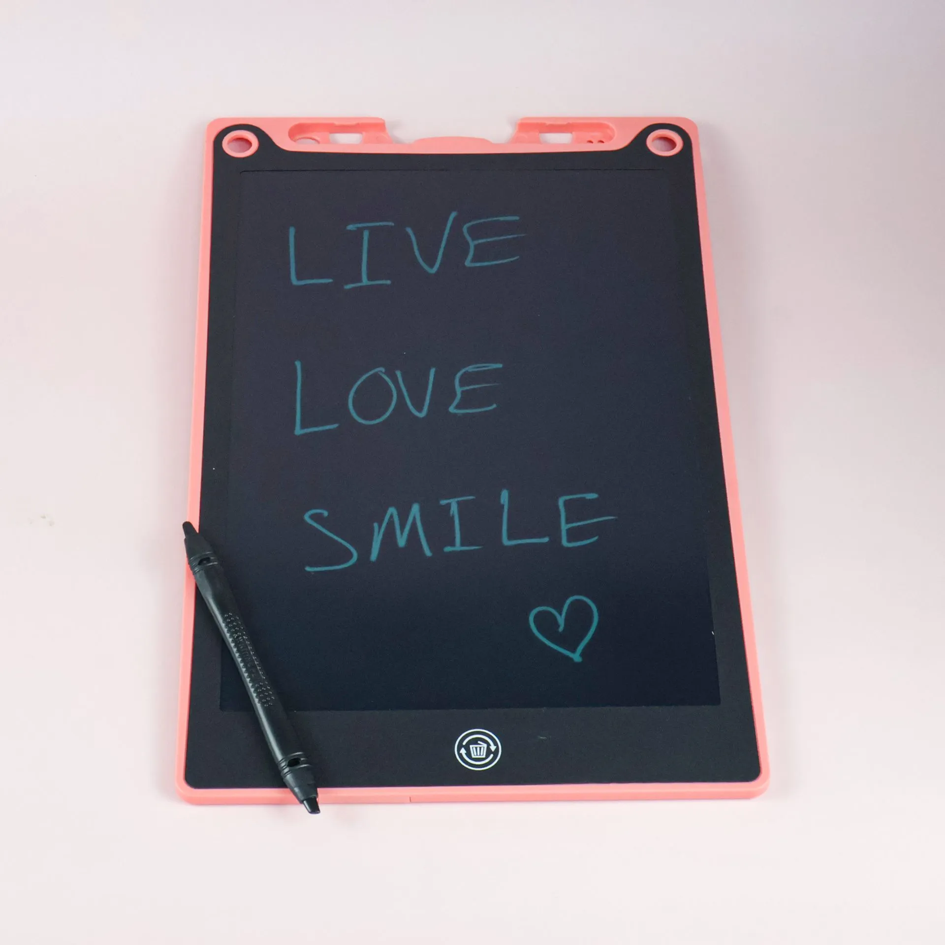 12-Inch LCD Writing Tablet for Kids – Reusable Drawing & Writing Board (Pink)
