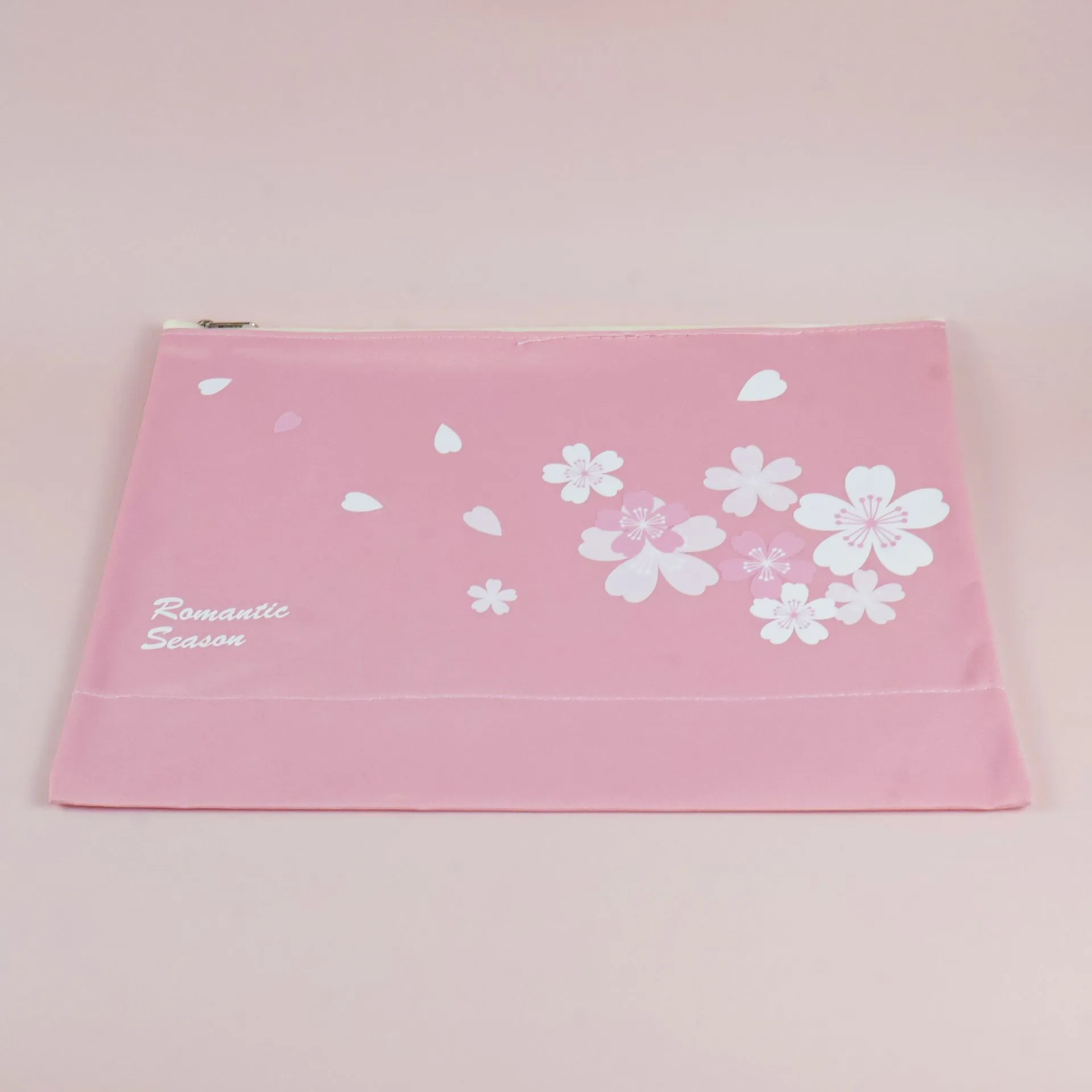 Flowers Canvas Zipper Document Bag