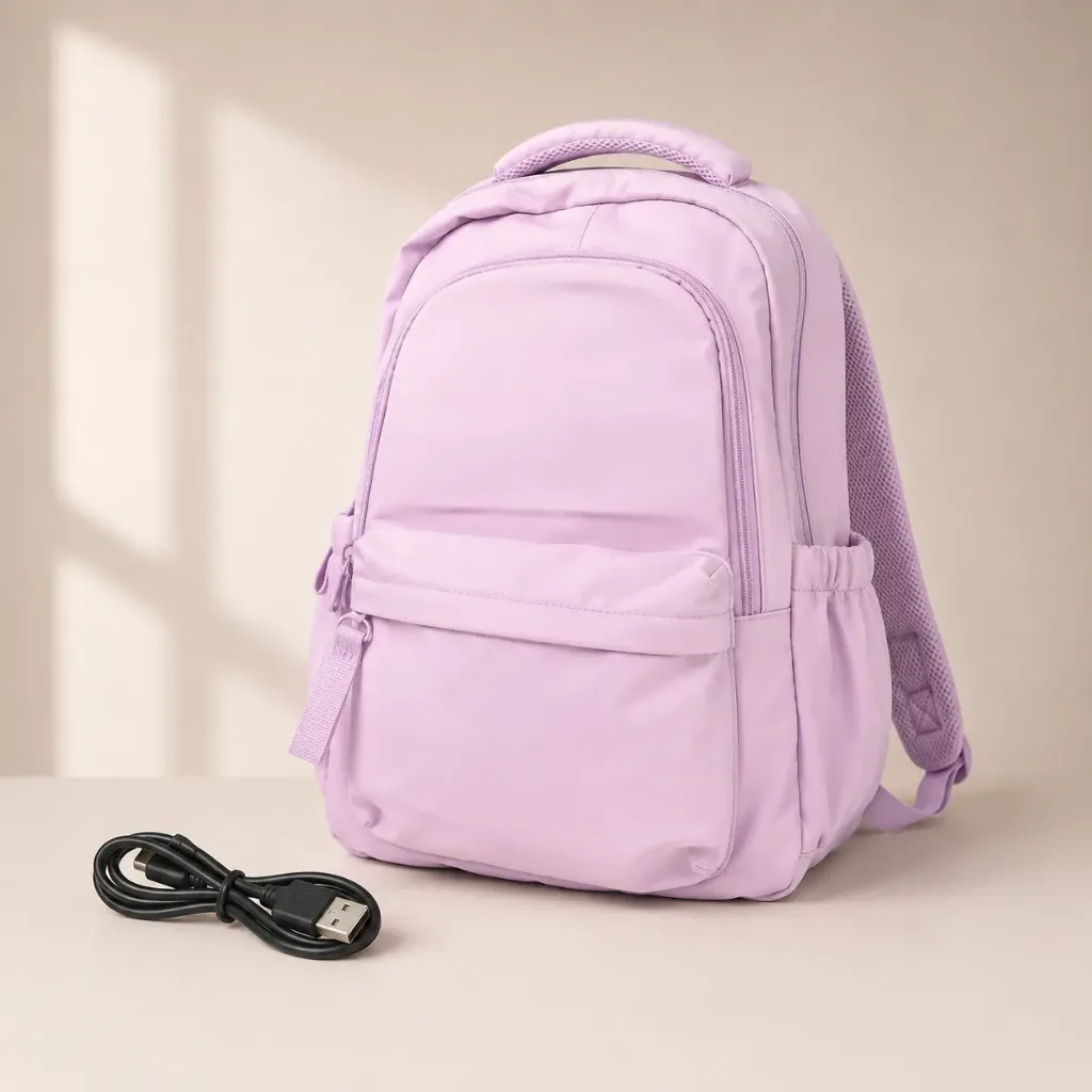 Backpack With USB Cable  