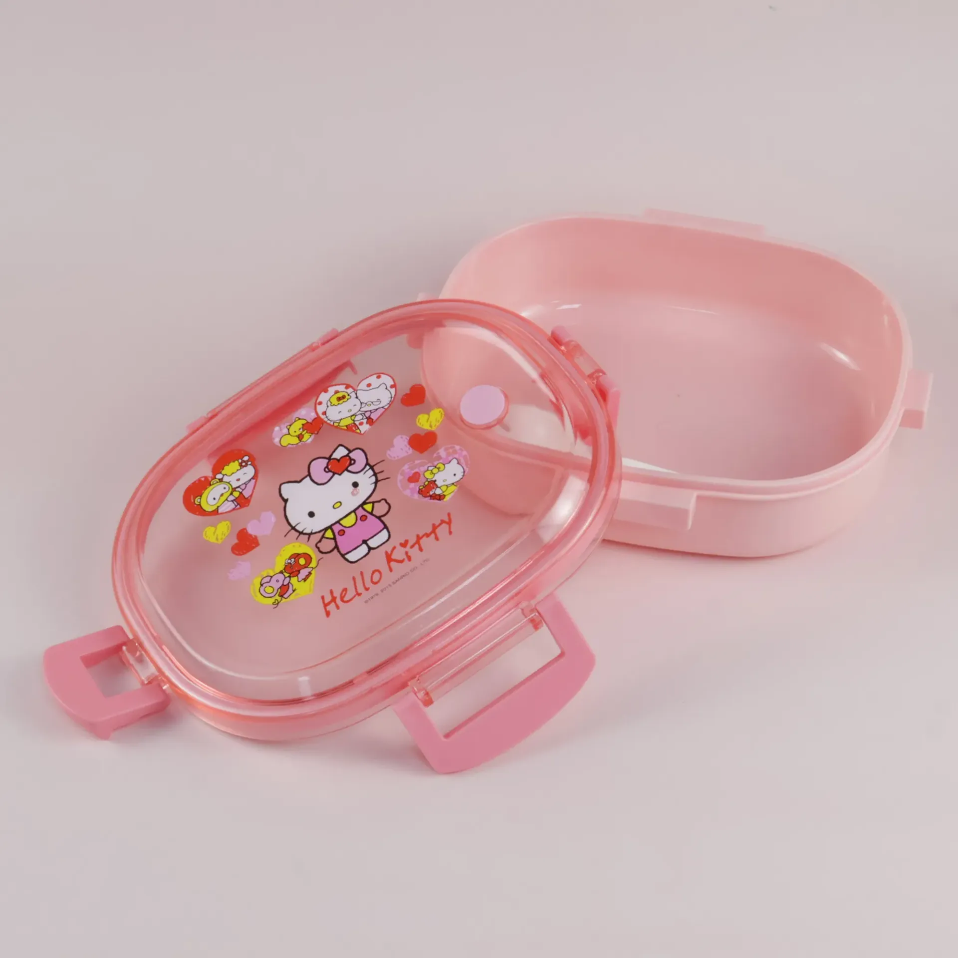 Pink Kids Lunch Box with Spoon (Style 1)
