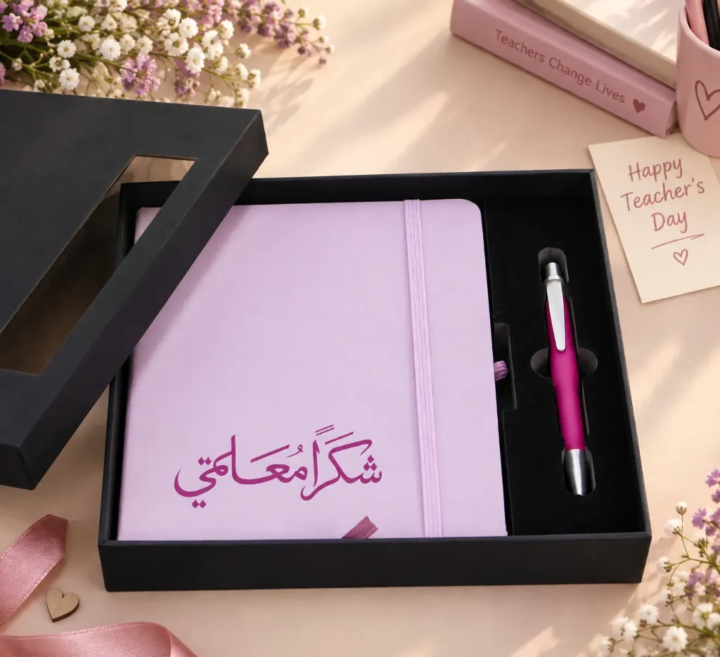 female Teachers Gift Notebook & Pen Set