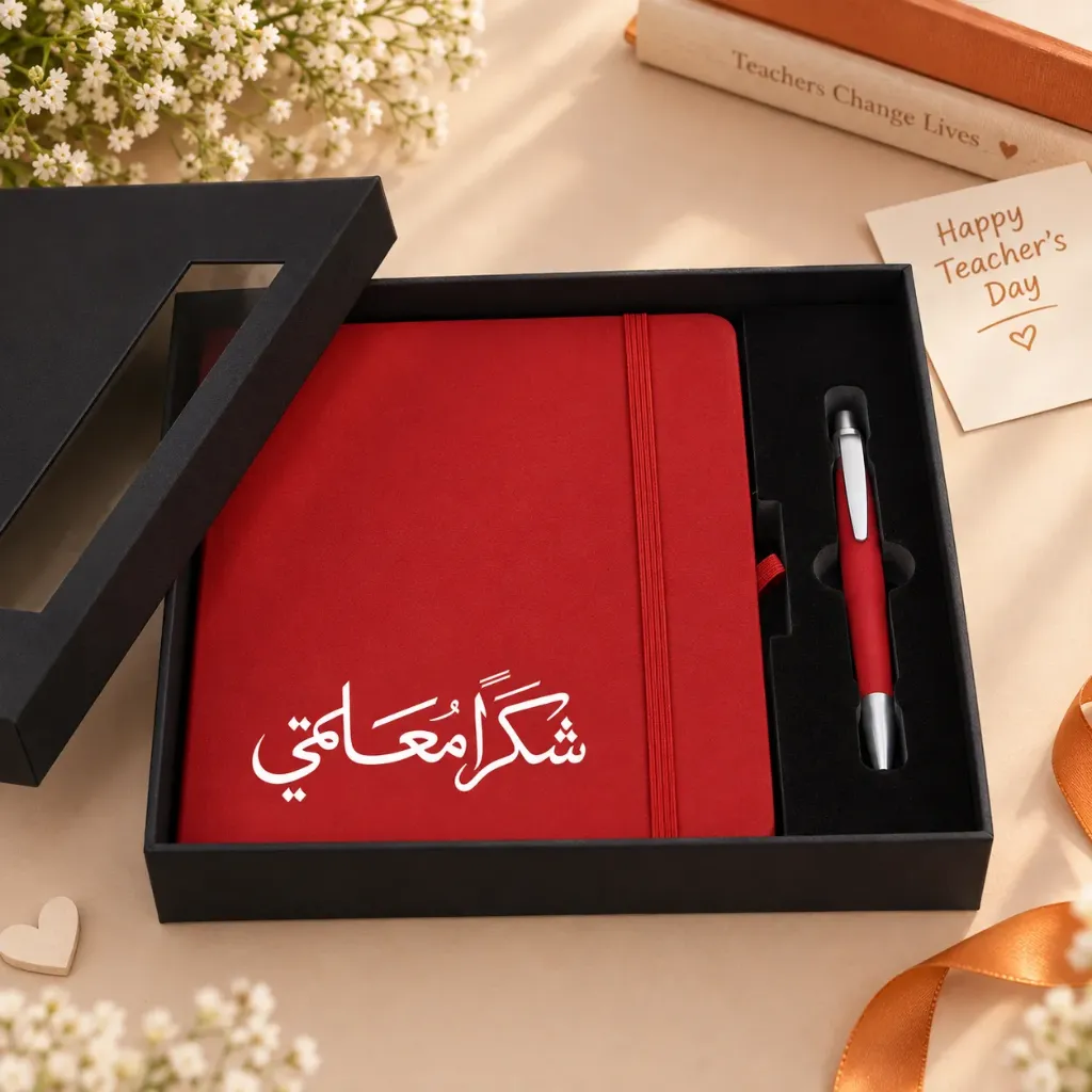 female Teachers Gift Notebook & Pen Set