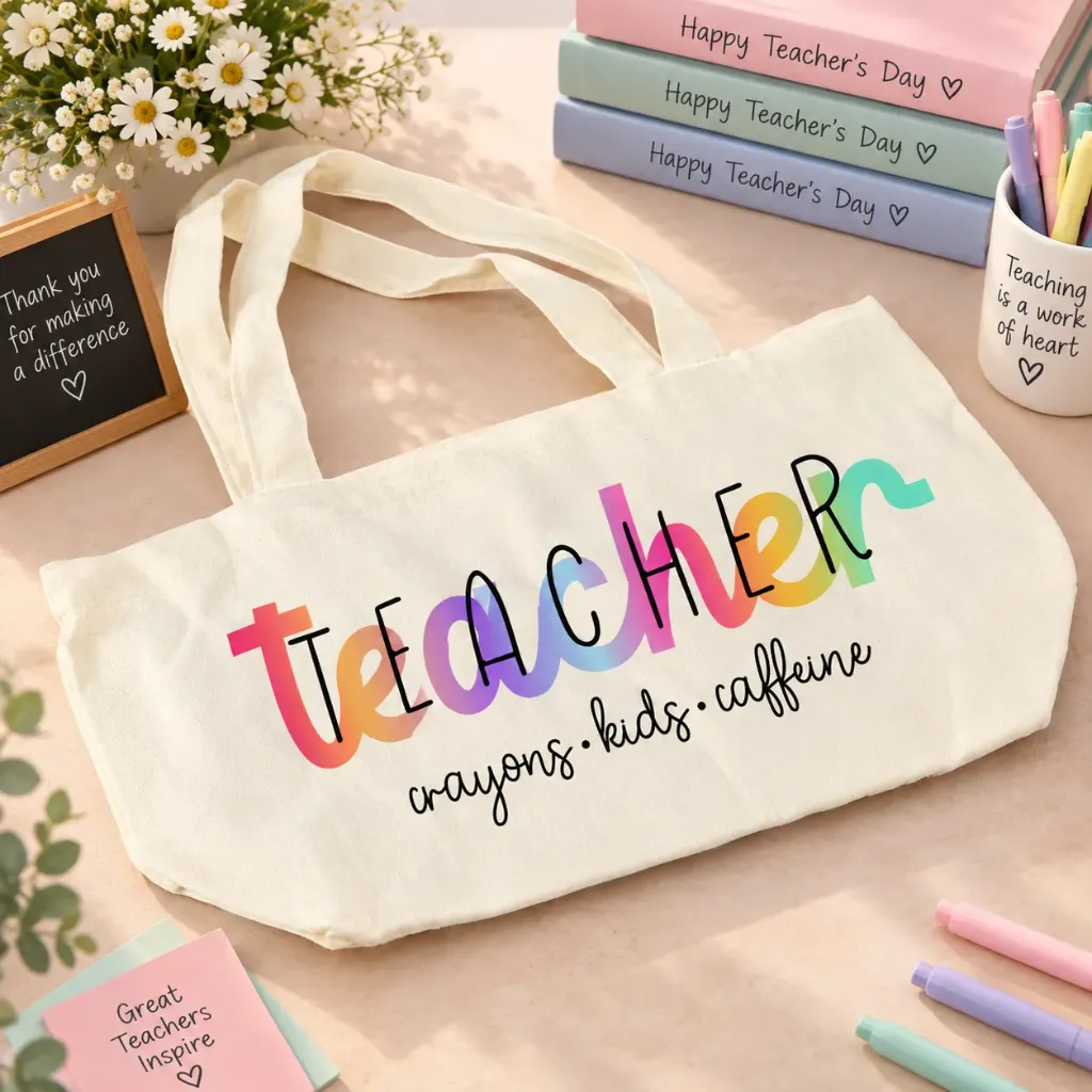 Teacher’s Day Canvas Tote Bag