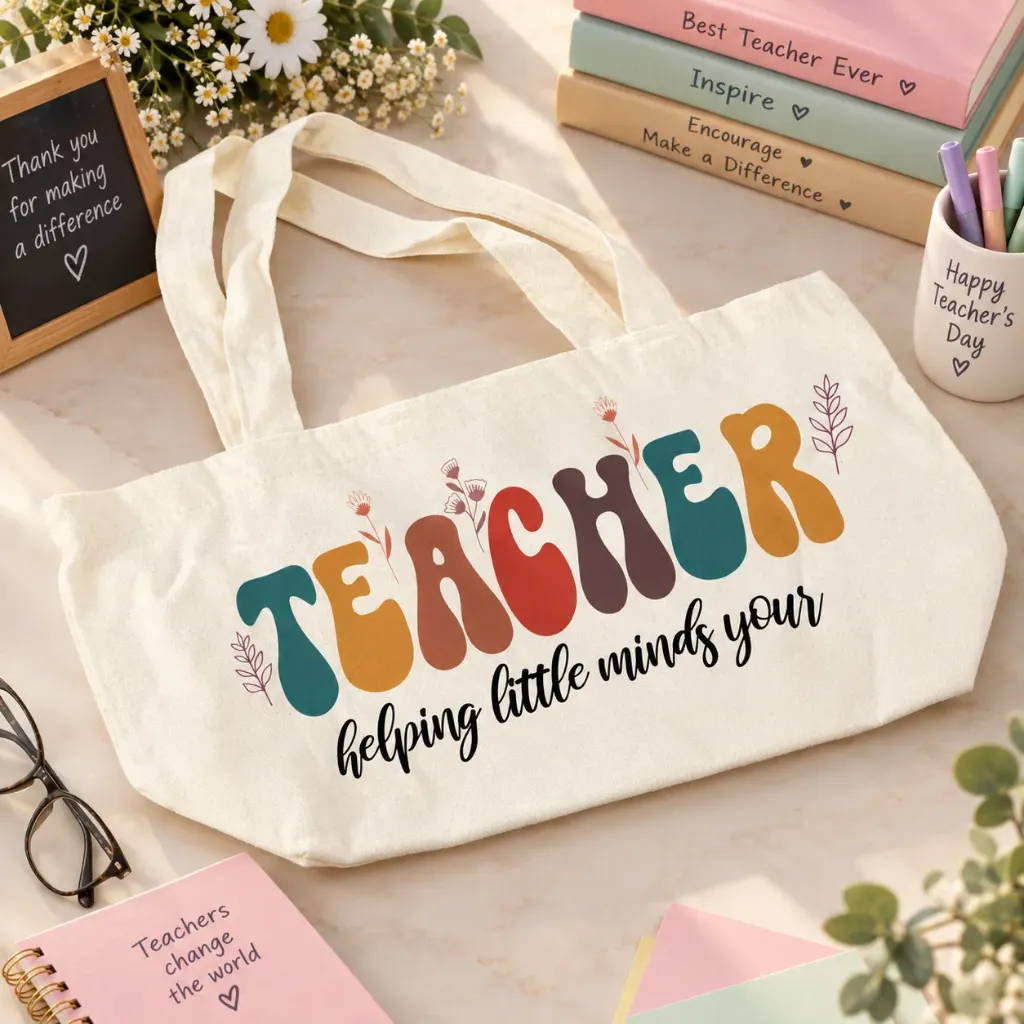 Teacher’s Day Canvas Tote Bag