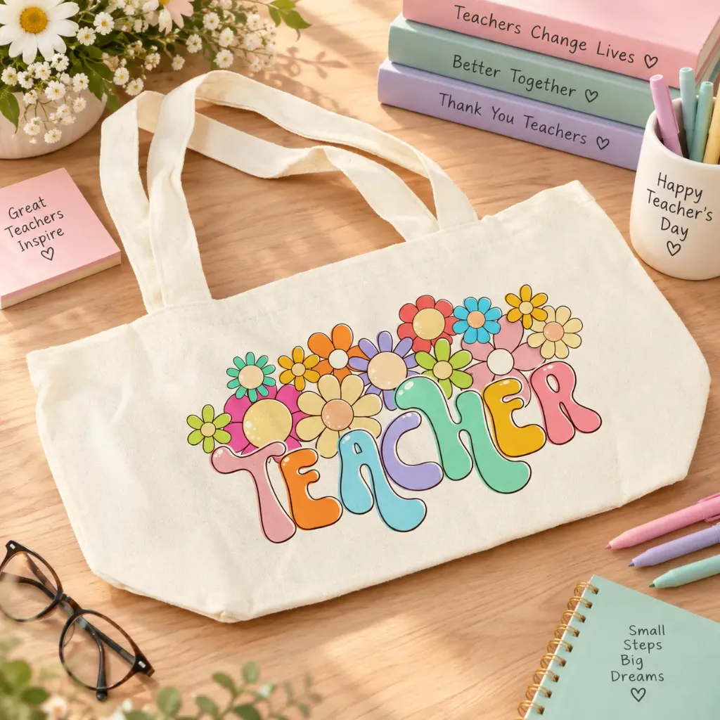Teacher’s Day Canvas Tote Bag