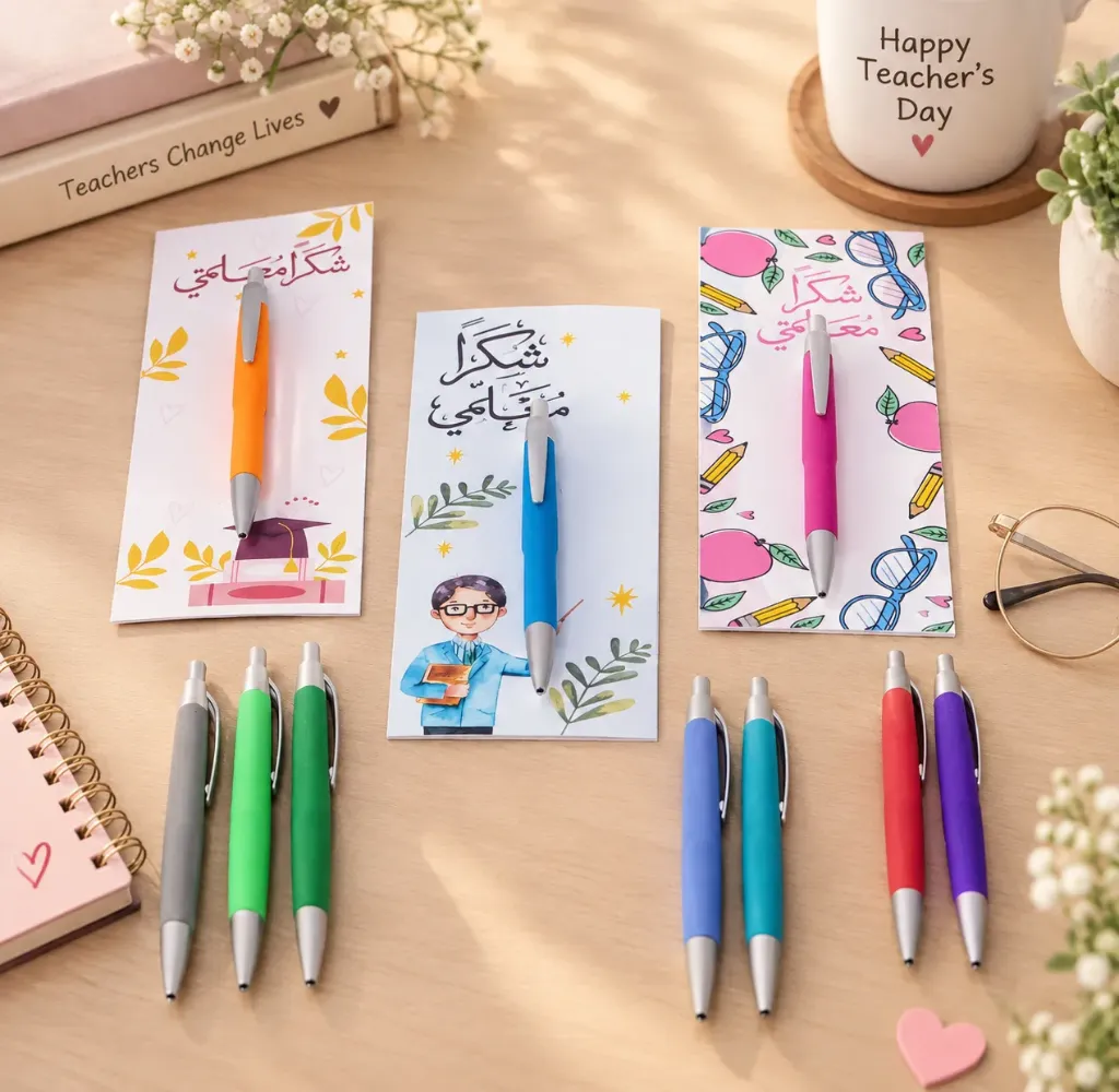 Teacher’s Day 1 pcs Card with Ballpoint Pen