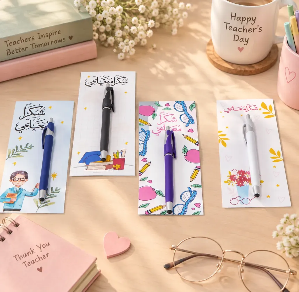 Teacher’s Day 1 pcs Card with Ballpoint Pen